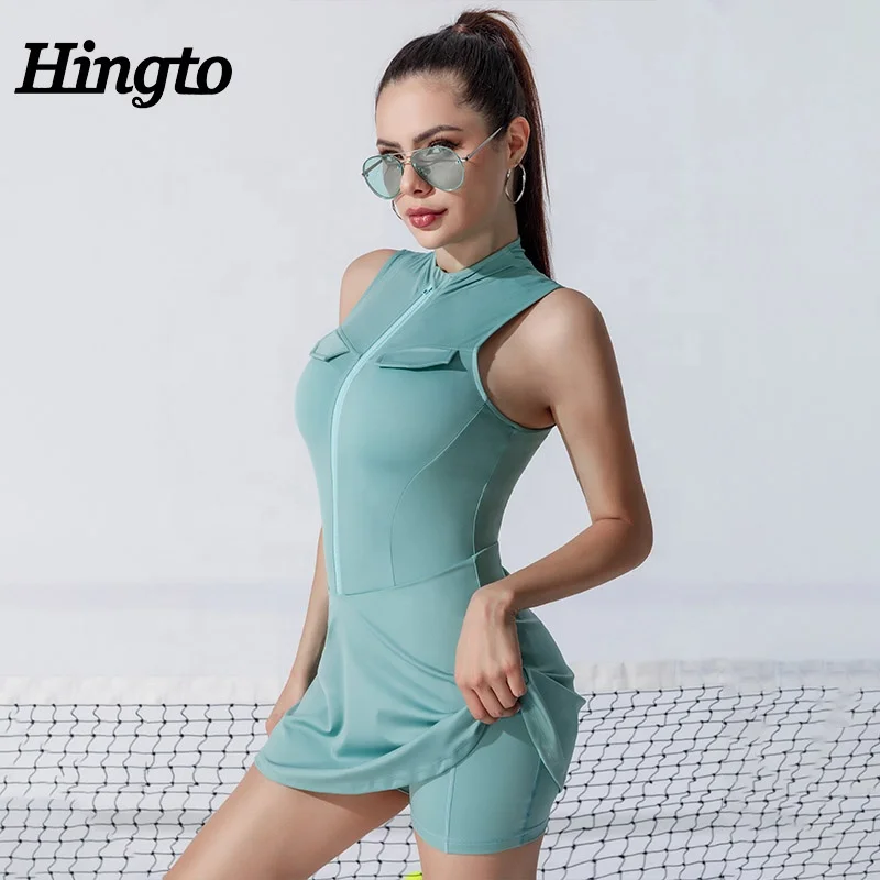 Exercise Dress With Shorts Built-in Bra Workout Dress Tennis Golf Athletic Gym Sportswear With Pockets for Women Exercise Dress With Shorts Built-in Bra Workout Dress Tennis Golf Athletic Gym Sportswear With Pockets for Women
