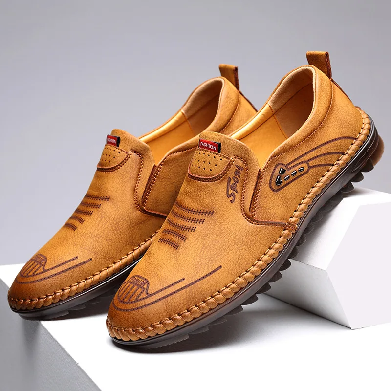 Hot Selling Branded Shoes Men Genuine Leather Men Loafers Anti-slip ...