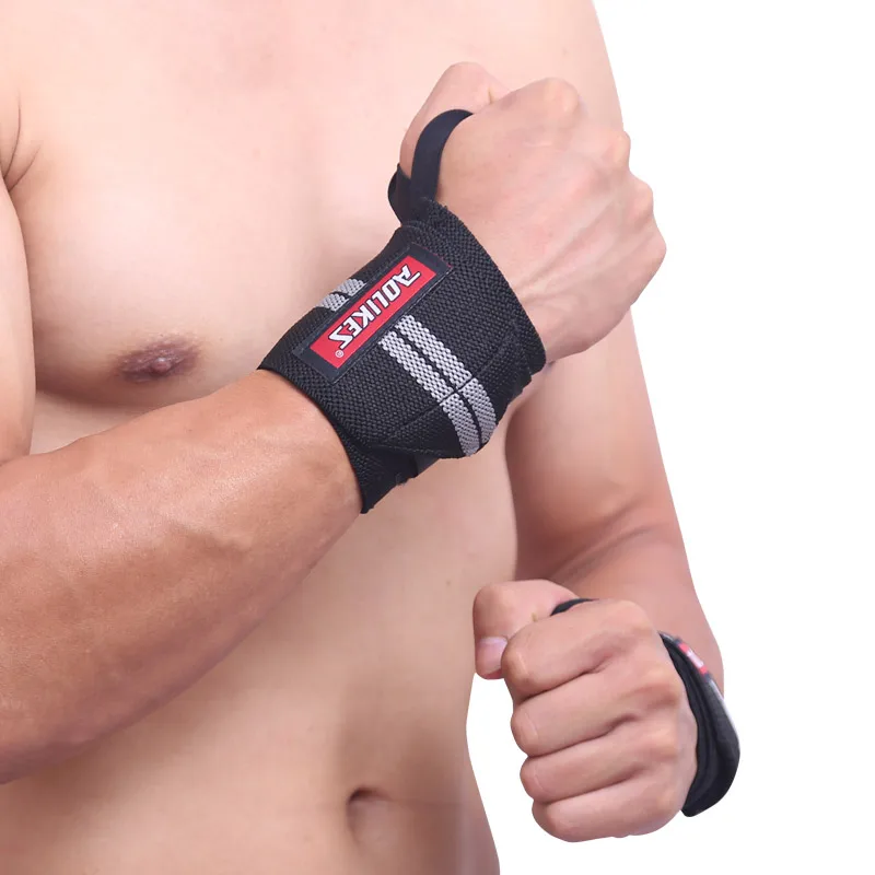 Aolikes Adjustable Elastic Wristbands Supports With Thumb Loop for Sports Wrist Protectors for Men and Women