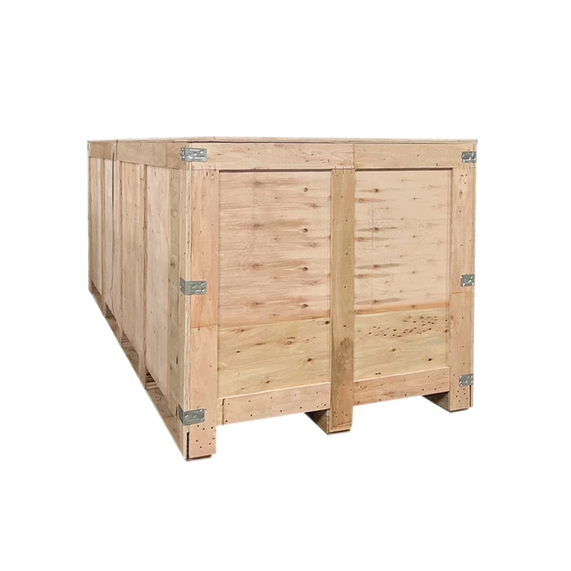 Sturdy Wooden Boxes for Transporting Goods Stackable Wooden Plywood Crates Multi-purpose Wooden Pallet Boxes