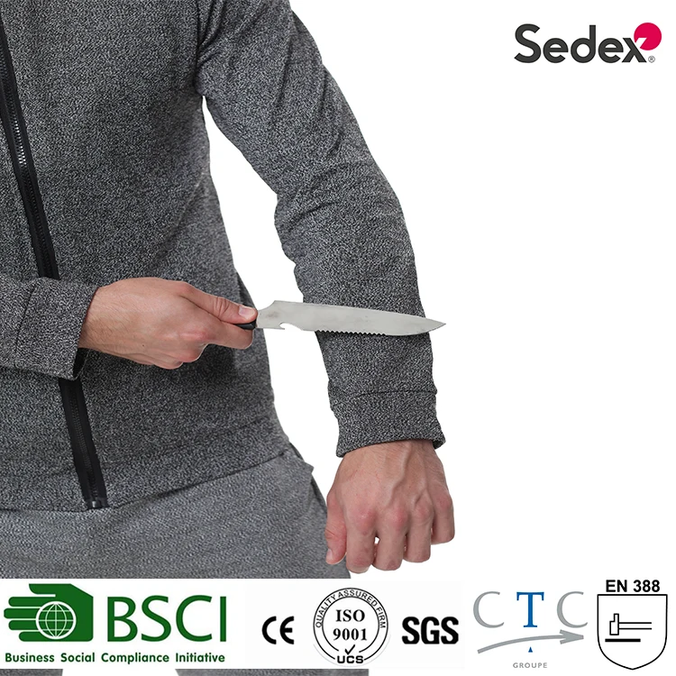 Оптовая продажа, низкая цена, высококачественная одежда с молнией, устойчивая к порезам и ударам