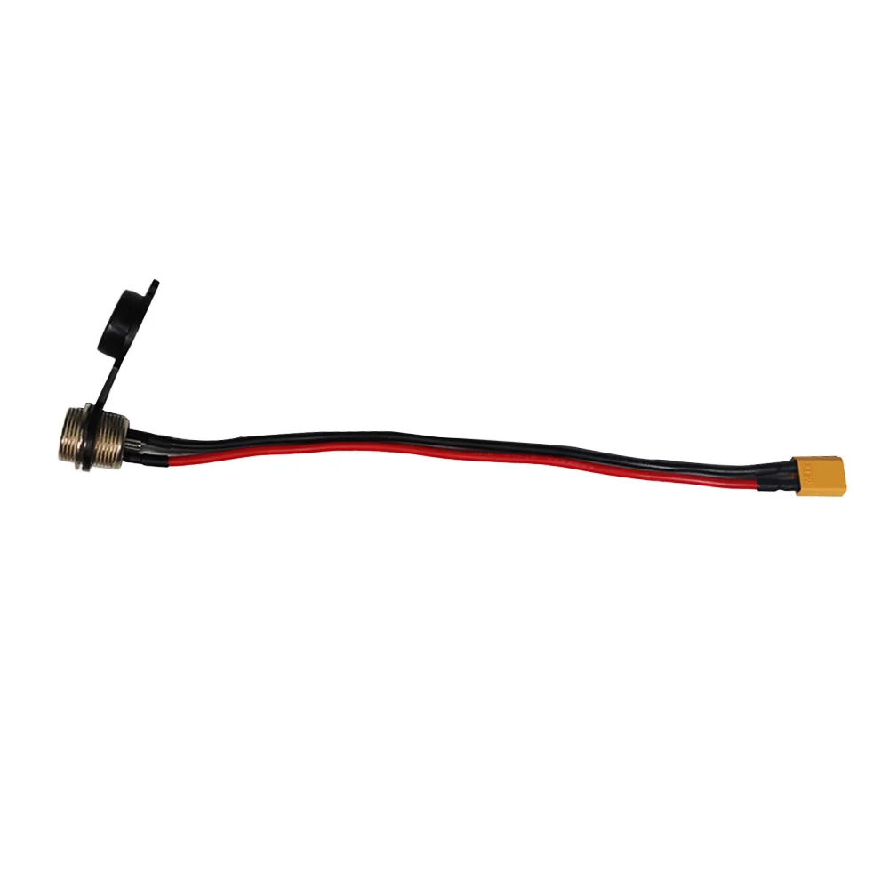 product new image universal scooter part 3 pin charging port with rubber socket charge plug for zero 8x 10x 11x electric scooter-7