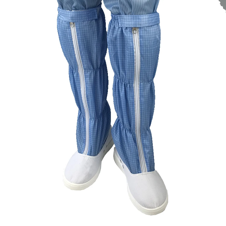 Длинные антистатические защитные рабочие сапоги для электроники, промышленного использования, ESD, ПВХ, Автоклавируемые сапоги