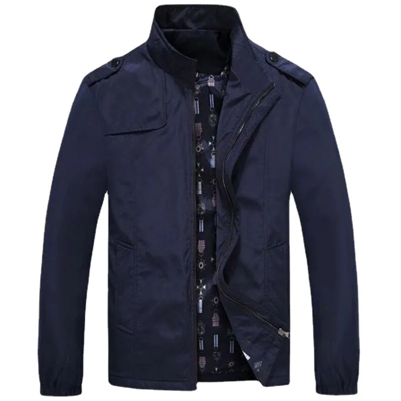 Wholesale Men's Casual Jacket Stand Collar Men's Coat - Buy Cotton ...