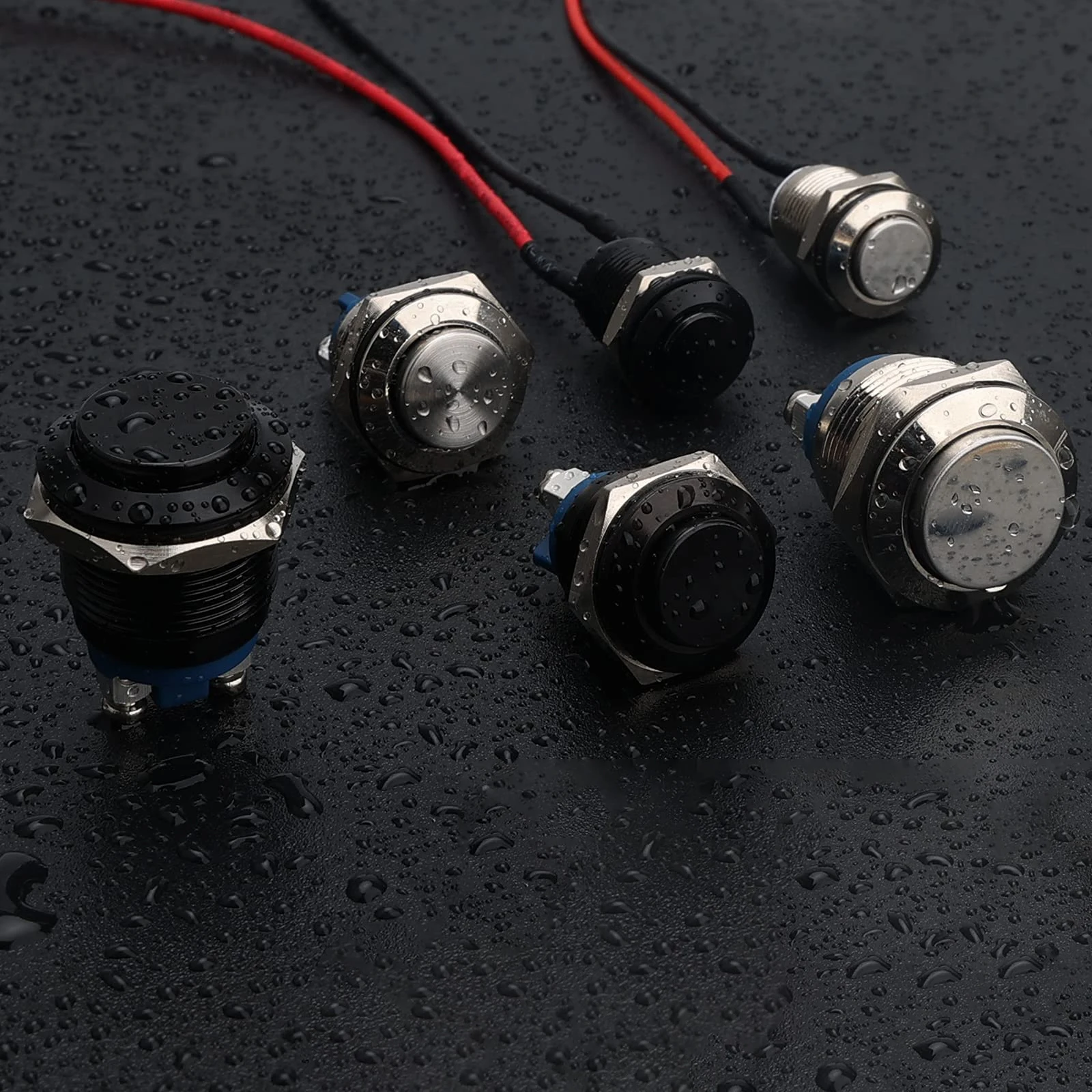 Push Button, Momentary Tact Switch Smart Electronics Pcb Board Industrial Control Short Touch Metal 12mm16mm19mm 22mm 25mm 30mm