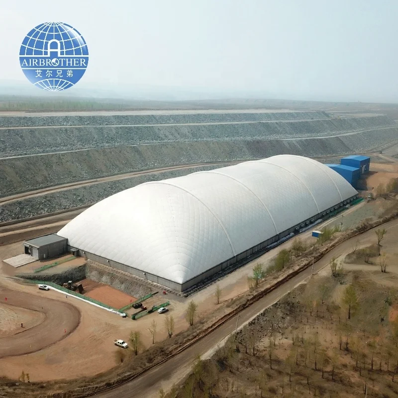 Industrial Grade Huge Air Supported Inflatable Storage Building Long Span Warehouse Workshop Air Dome Structure for Sale