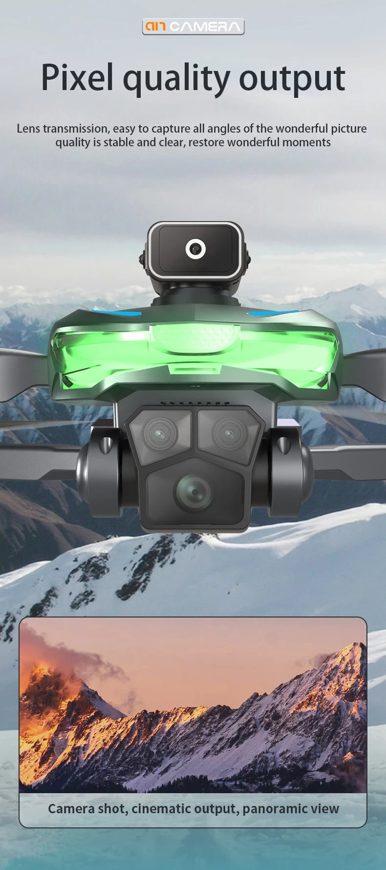 A17 Cheap Brushless Drone With Camera 4k 480p One Key Landing Optical