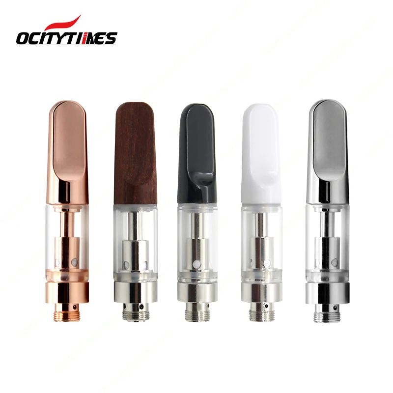 Big hole cbd cartridge 510 thread ceramic tank glass vape cartridge with packaging