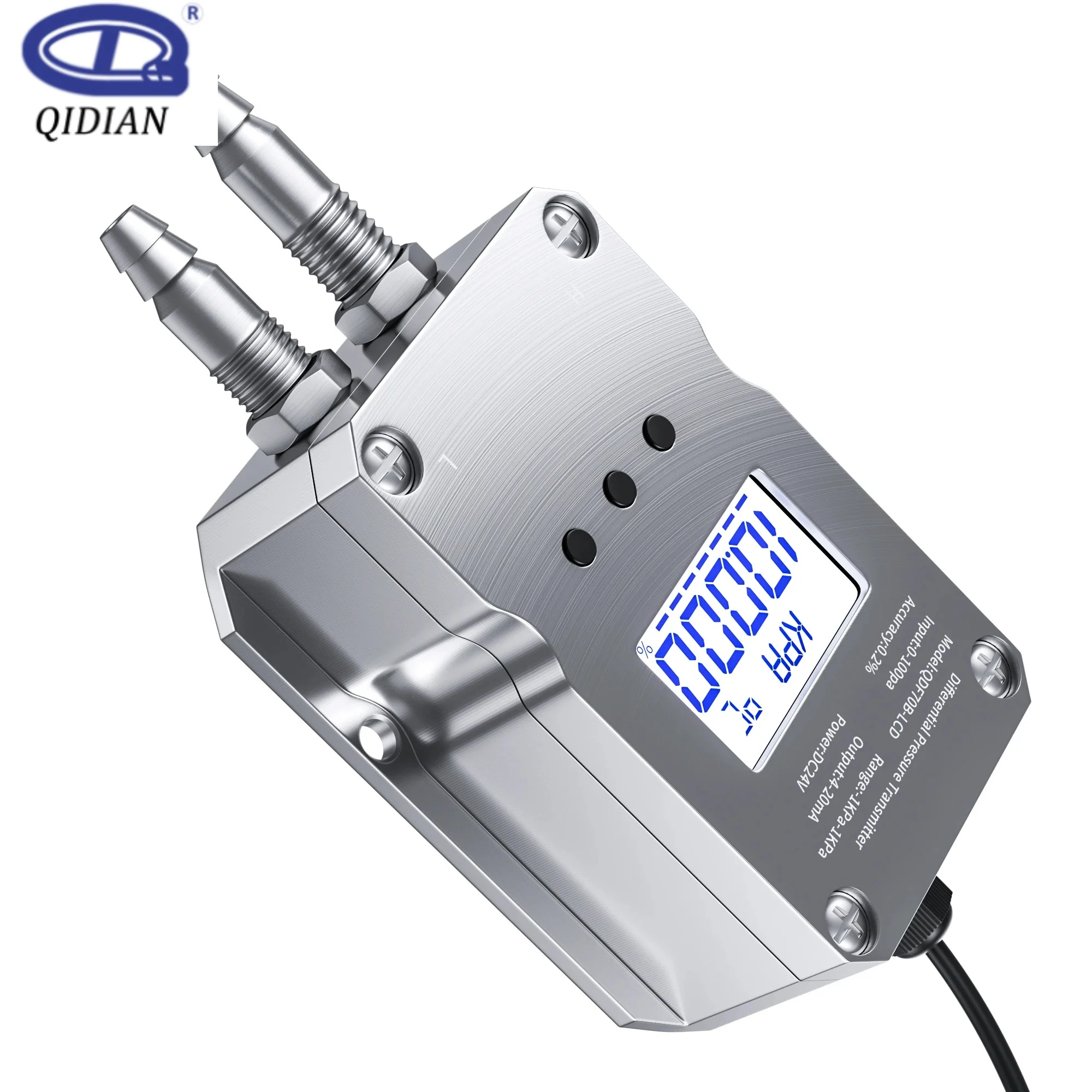 Industrial Barometric Pressure Sensor - RS485/4-20mA Output, Measures 0-120Kpa & Temperature