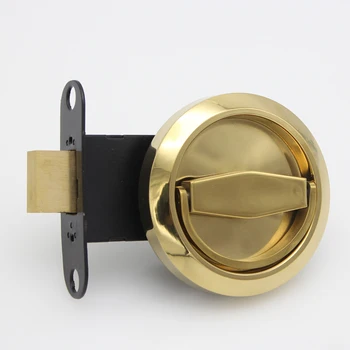 Factory customized recessed invisible concealed stainless steel 304 ring pull door lock.