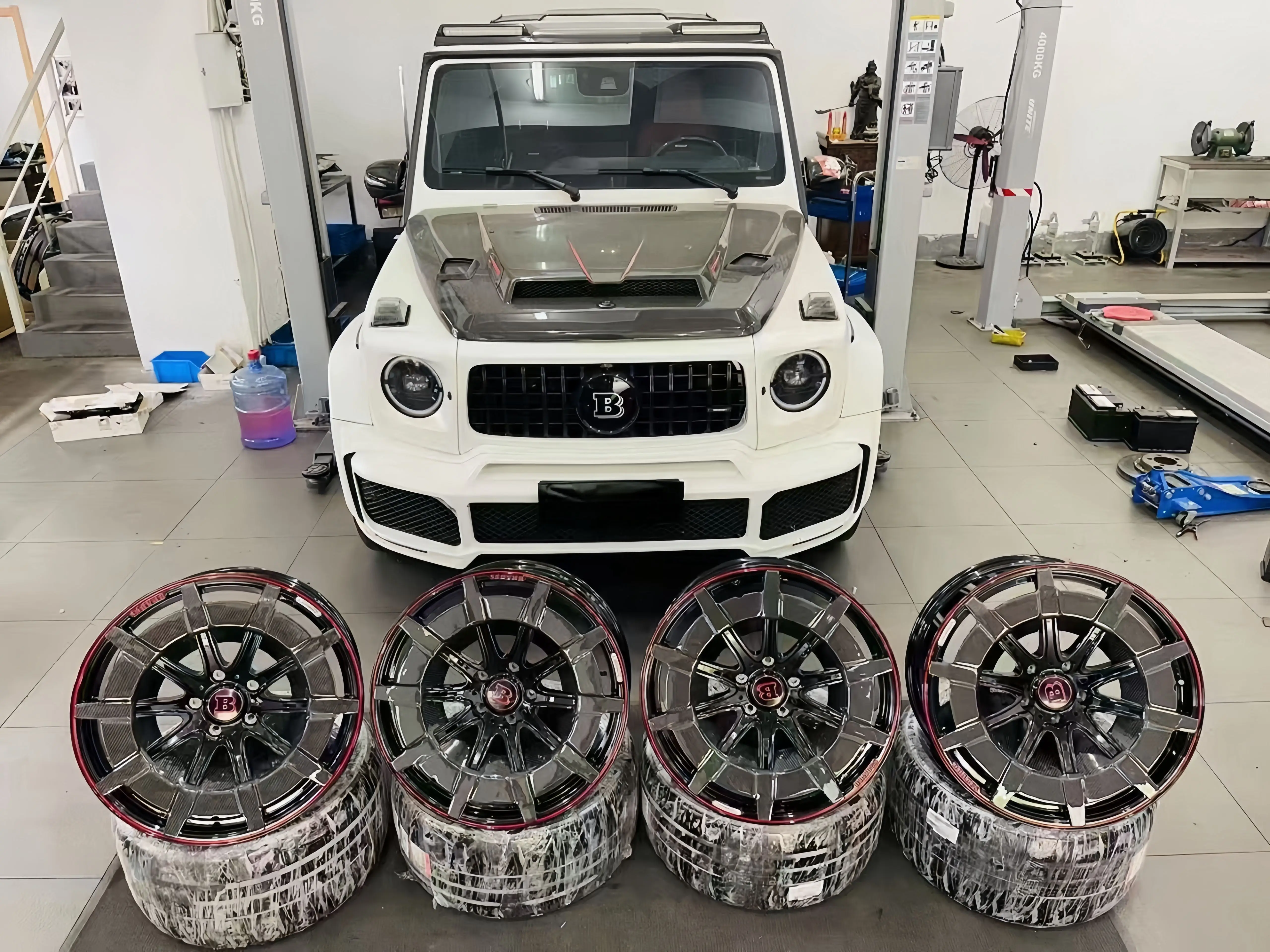 XL Carbon Fiber Multi Spoke Design Customization 5x120 5x112 5x114.3 18 19 20 21 22inch 2-piece Forged Wheels for Benz - Image 6