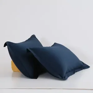 Hot Selling Rectangle Blue Pillow 100% Cotton Filling High Quality Wholesale Customizable Cushion Inserts Throw Pillows