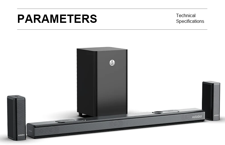 XDOBO 7.1.4サウンドバー Xdobo 7.1.4 Sound Bar with Dolby Atmos - Home Theater Sound System