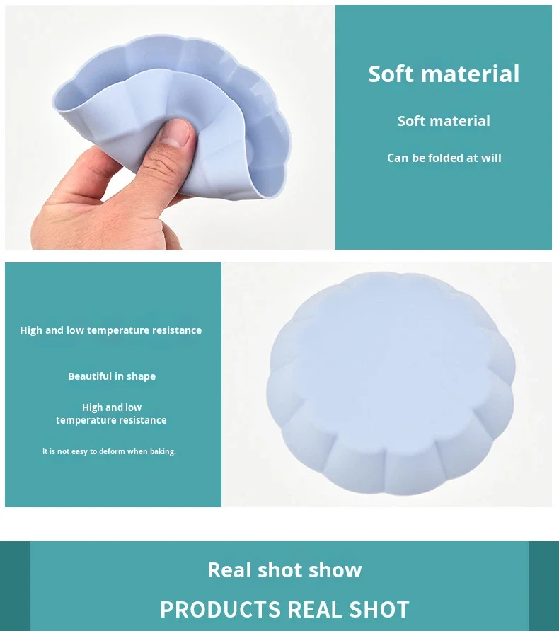 Mini Round Silicone Mavin Cup Sustainable Baking Decor Gift Safe Food Cupcake Flower Egg Cake Tools factory