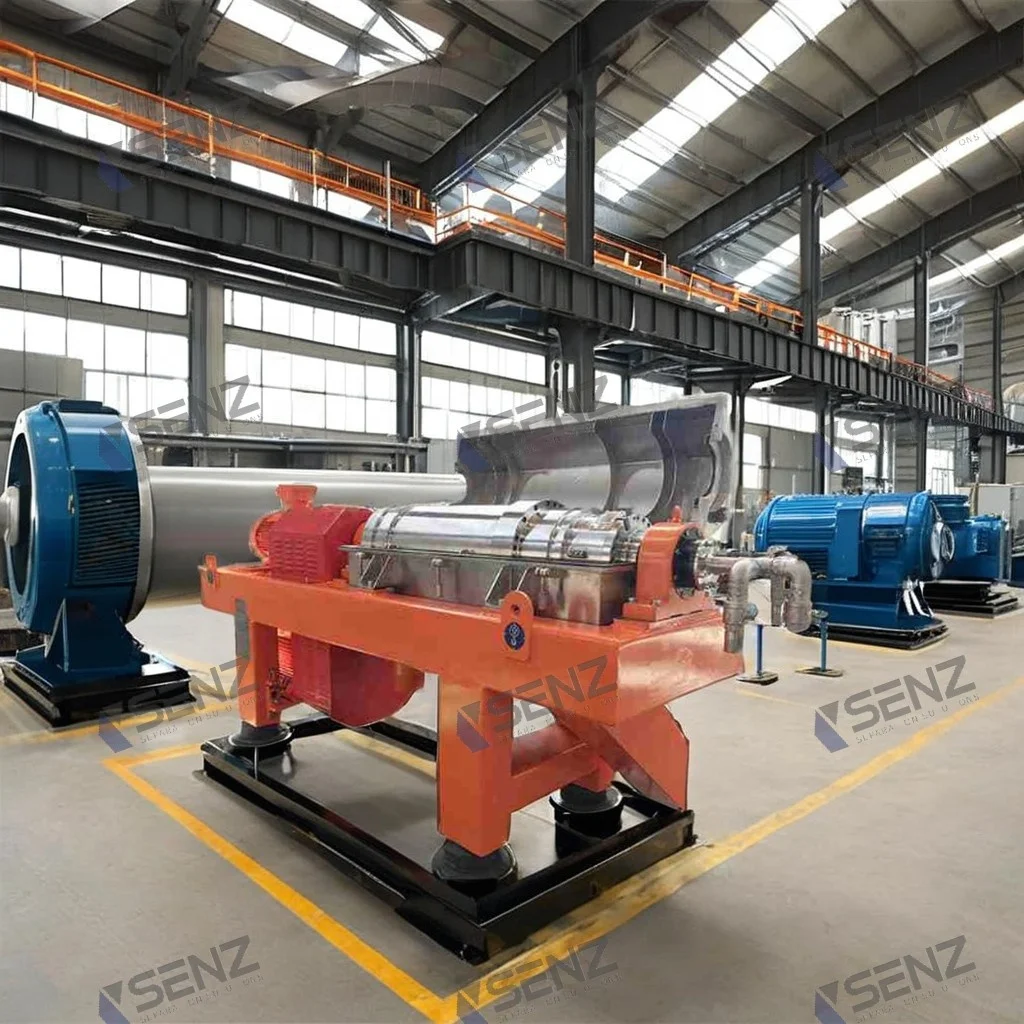 Professional Grade Continuous Decanter Centrifuge Separator for Oil Field Slurry Drilling Mud Durable with Core Motor Component