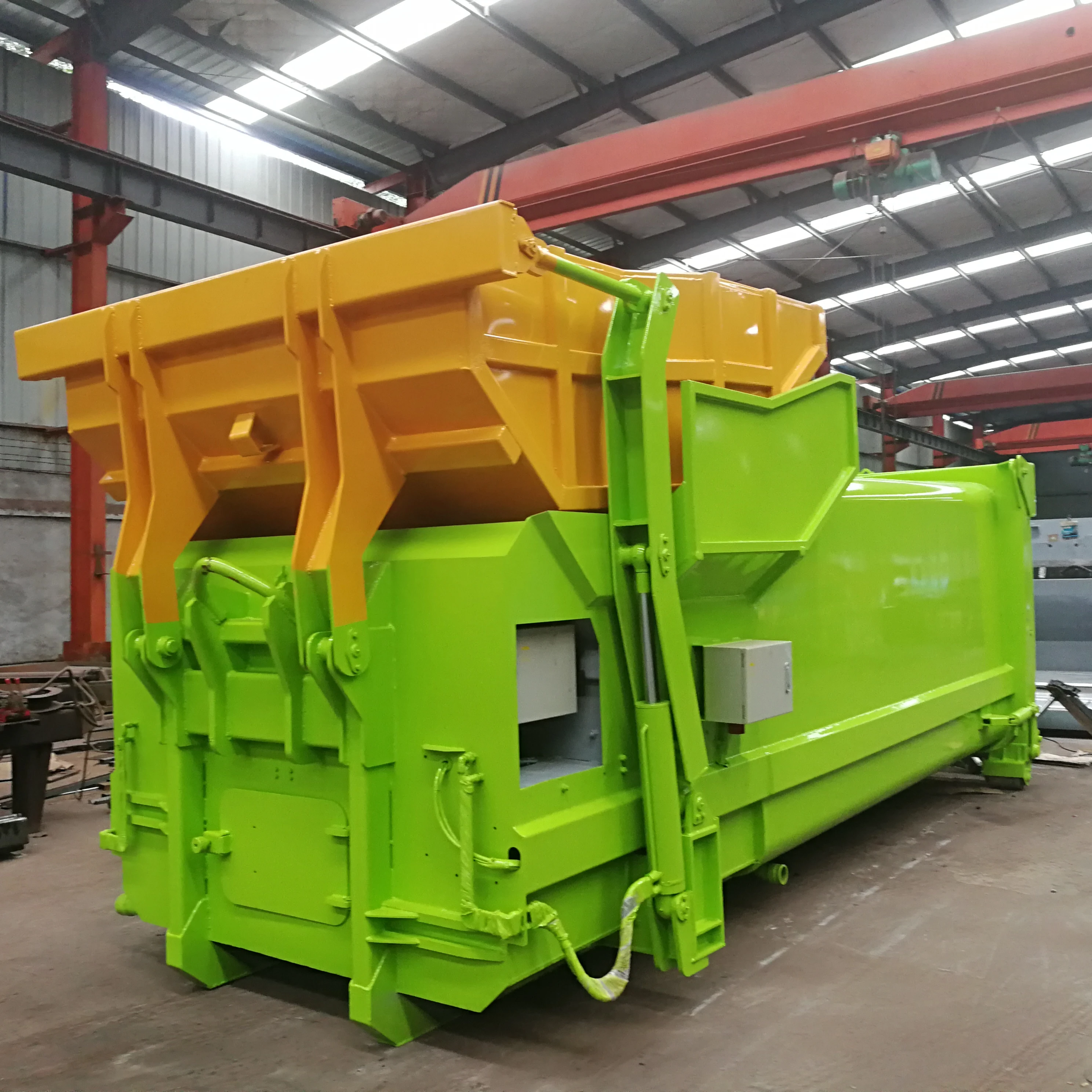8-10m3 Mobile Compactor Garbage Transfer Station Box for Sale