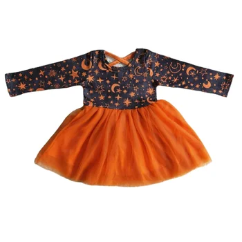 halloween infant toddler baby girl cute cross orange tutu dress kids clothing clothes holiday children boutiques outfit for girl