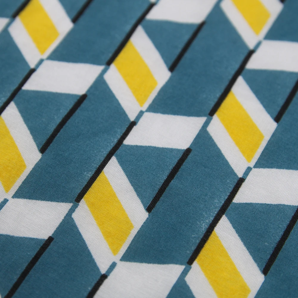 Супер мягкая Красивая хлопковая ткань с принтом 30% шелк 70% хлопок для юбки очень легкая