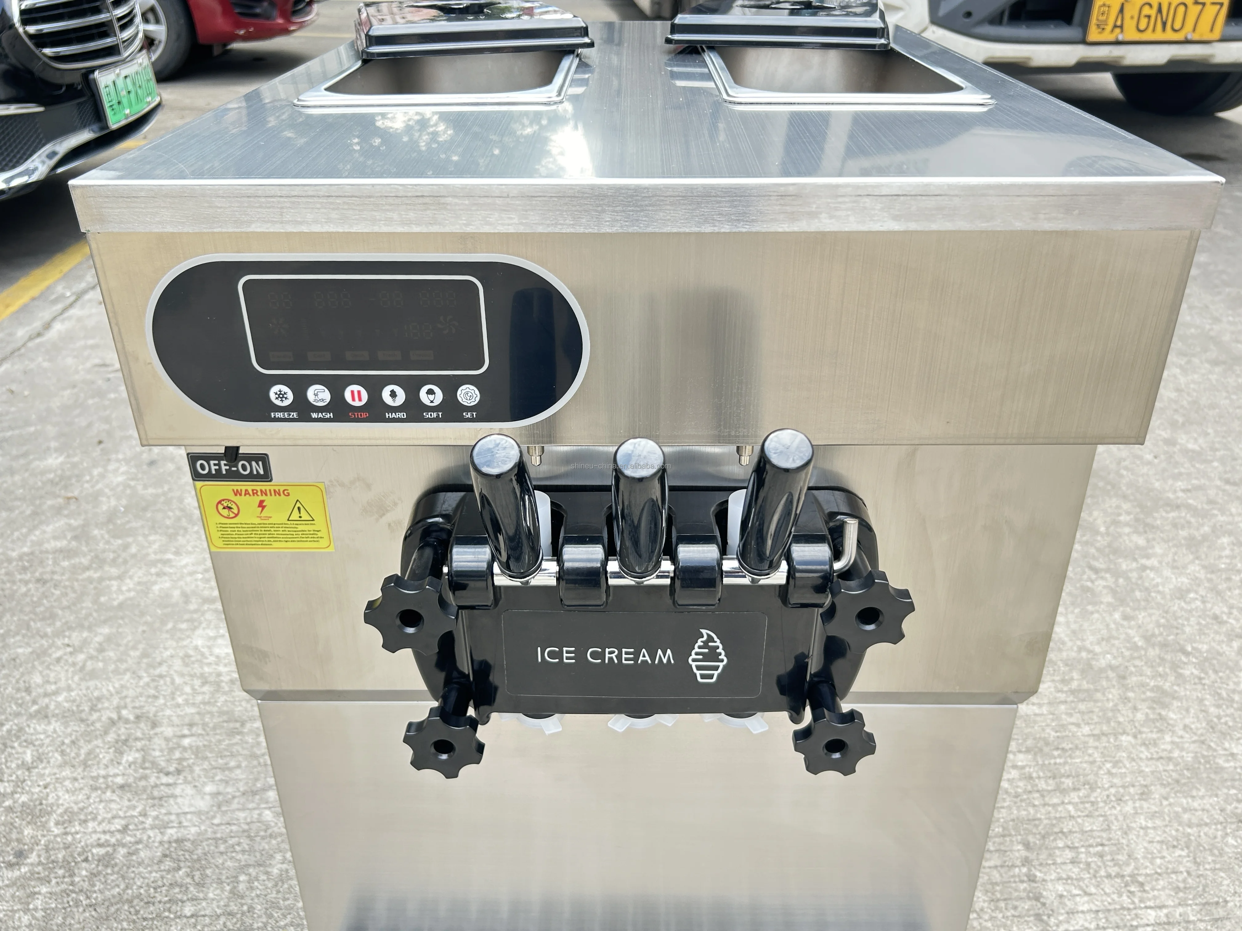 XY-ZT965 Ice Cream Machine - Efficient 3 Flavor Soft Ice Cream Maker