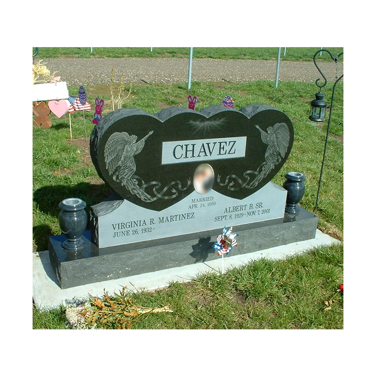 European Style Customized Design Granite Grave Marble Memorial Tombstone and Monument for Cemetery