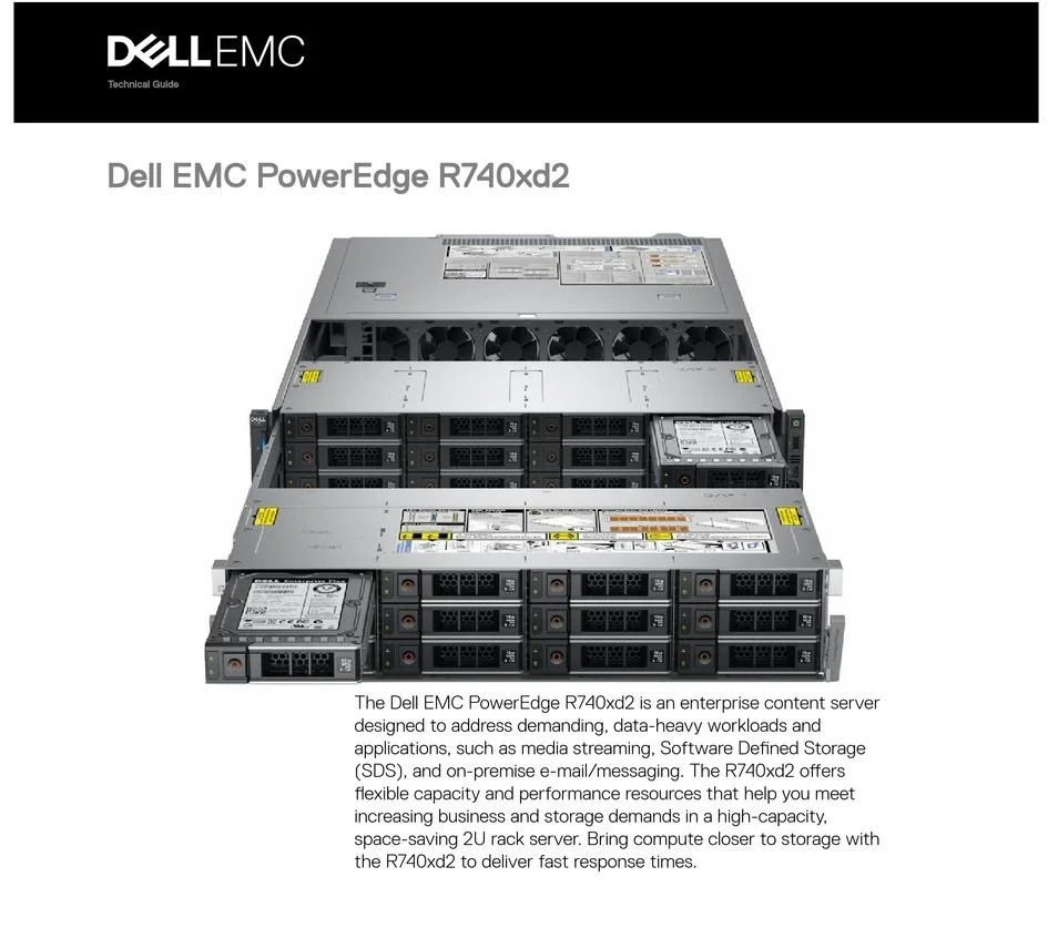 server computer dell r750 2u rack server dell r740xd... R740xd 2u Server Original De Ll Powredge R740xd In Tel Xeon Gold 6146 3 ...