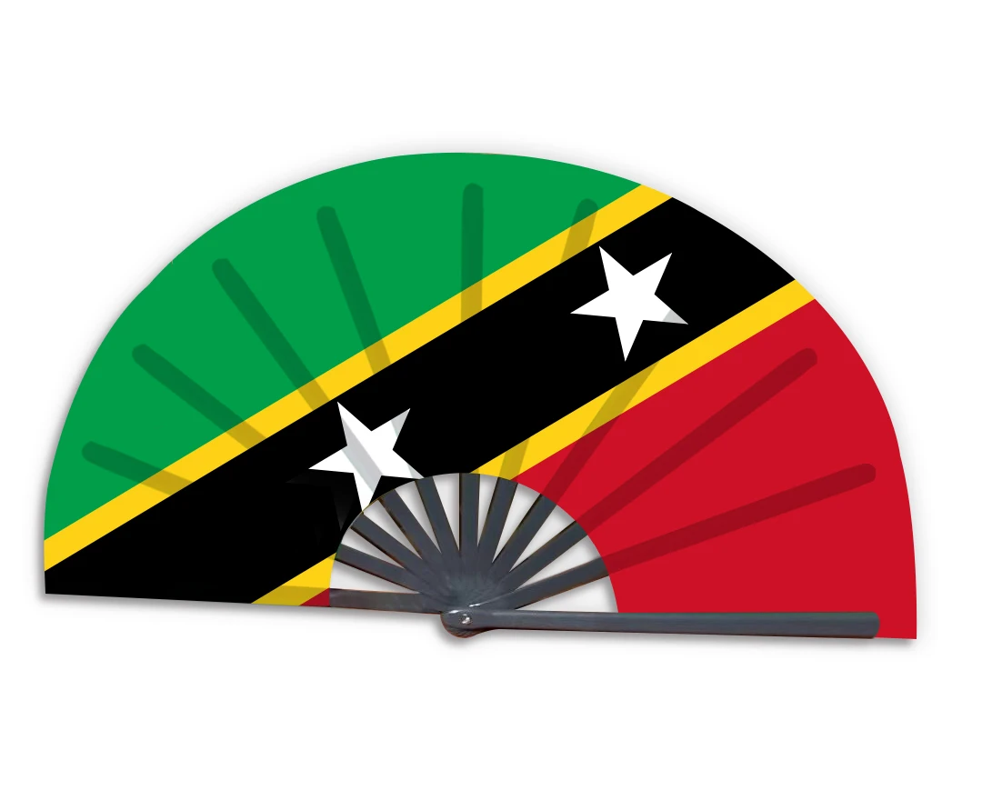 New Product Customized National Country Flag Russia Folding Bamboo Hand Held Fan_voghion.com
