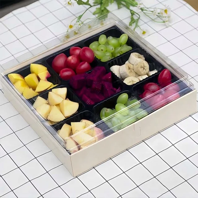 Wooden Food Tray Charcuterie Platter Biodegradable Food Packaging Wooden Dishes For Catering Display Wood Trays