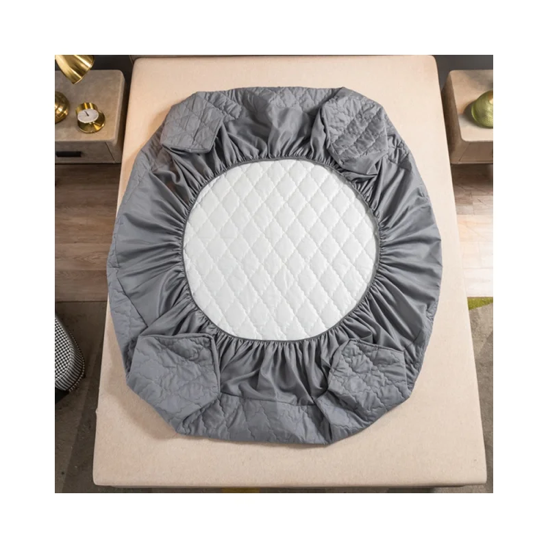 Nantong Factory Making Ultrasonic Waterproof Mattress Cover Elastic Fitted Mattress Protector Stretches up to 18 Inches Deep