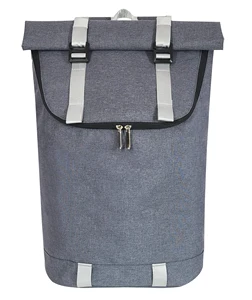 Men's Fashion Roll Top Travel Backpack Water Resistant Casual Computer Backpack with Multiple Pockets for Work Business