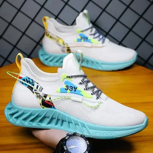 2022 New Fashion Mesh Upper Breathable Casual Cheap Designer Running Men Sport Shoes Vendors Manufacturer Supplier