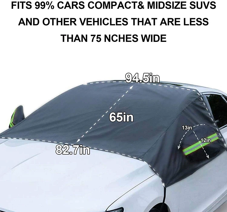 Windshield Sun Shade Waterproof Protector Car Cover Heated Windscreen Snow Car Cover with Full Protection