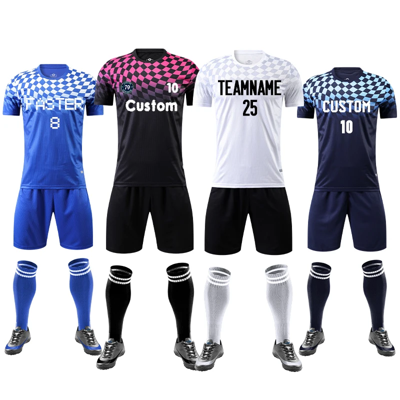 2023 2024 Customized Soccer Jerseys Low MOQ Cheap Training Suit Adult Teams Maker Soccer Wear Uniform