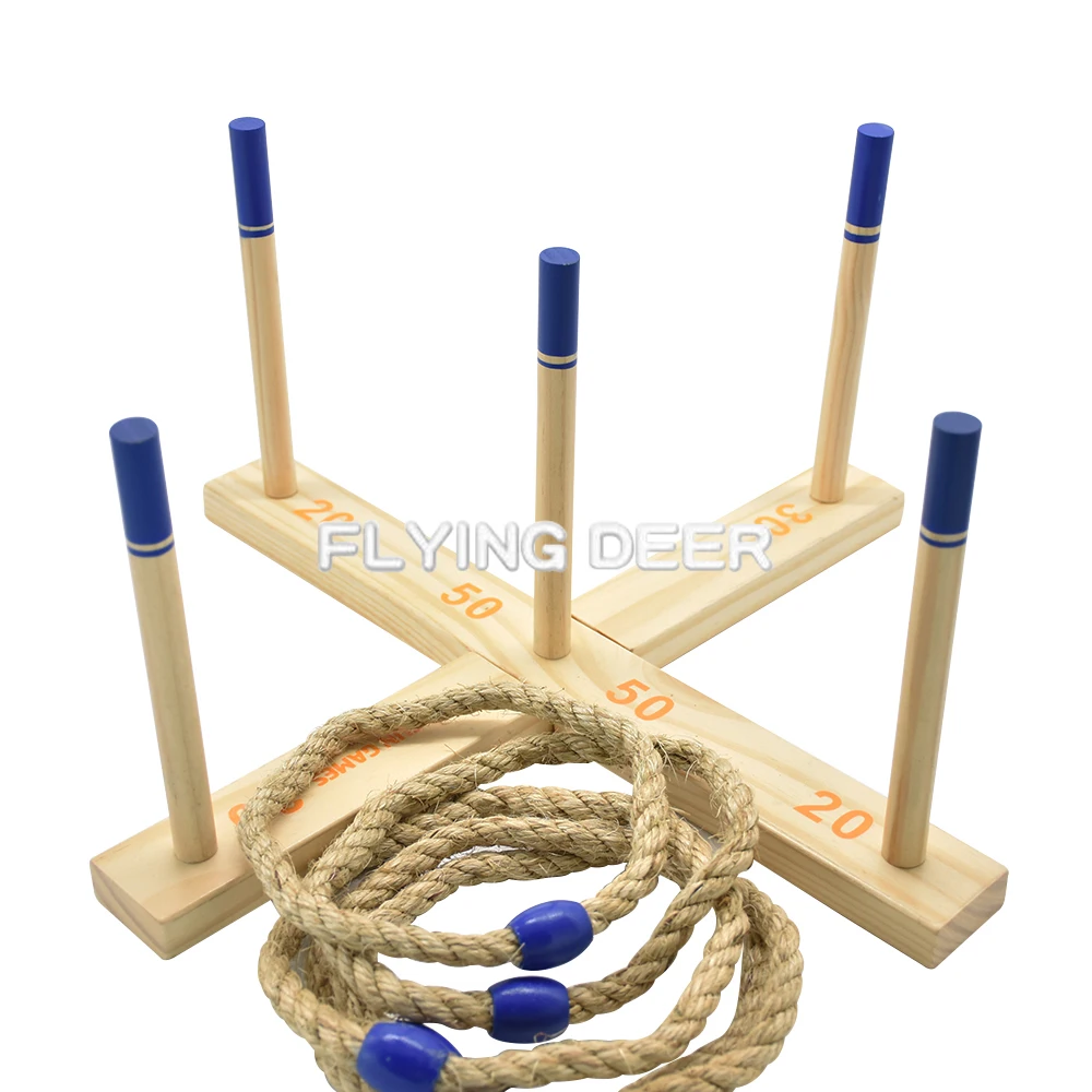 Набор для игр на открытом воздухе, детская игрушка для игр на открытом воздухе, деревянное кольцо с сумкой