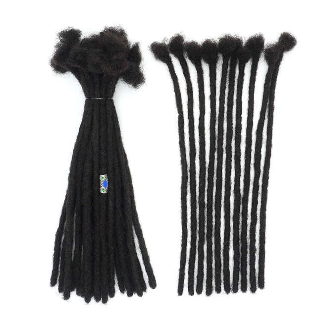 KAMA Whosale Human Hair Locs Extensions Dreadlocks Extensions Full Handmade Medium Size 100% Human Hair Extensions