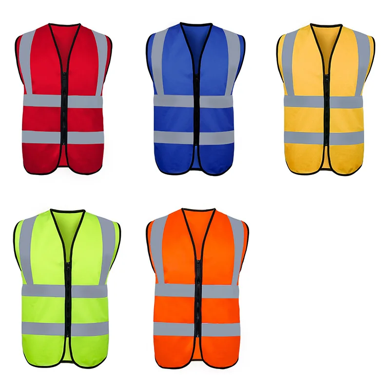 Reflective Vest Safety Vest Jacket Strip Personal Security Construction High Visibility Hi Vis Work Safety Reflective Clothing