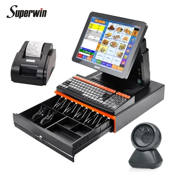 Factory Price cheap electronic cash register wholesale pos+systems smart POS machine software for giant supermarket