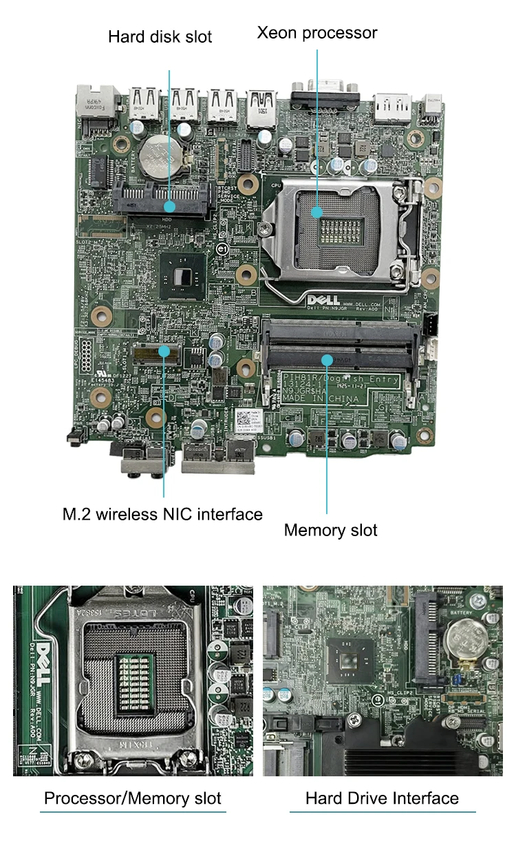 Black Business Desktop Customized Wholesale For Dell 3020 Used Mini