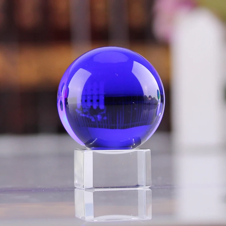 Wholesale Factory 80mm Ball Beauty Blank Clear Transparent Crystal Ball Stand supplier