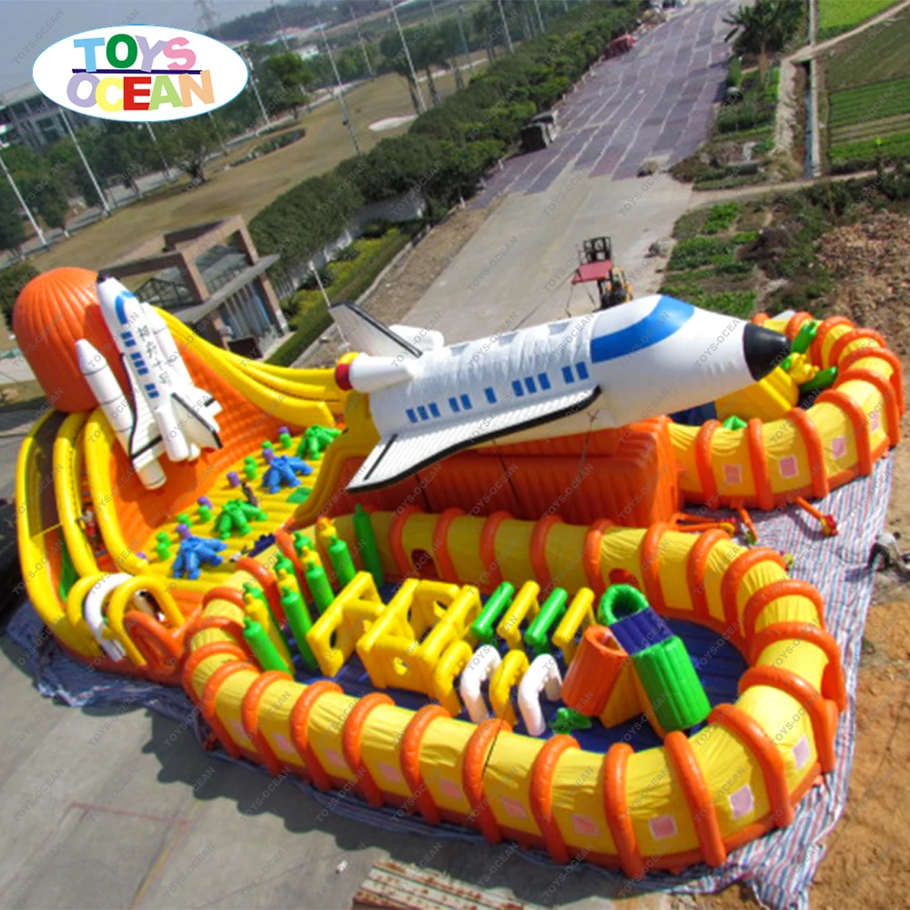Customized Commercial Large Outdoor Inflatable Indoor Playground ...
