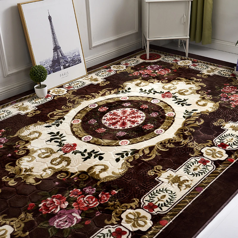 Print Custom Pattern 3D Raschel Wool Room Rug Carpets for Livingroom Floor