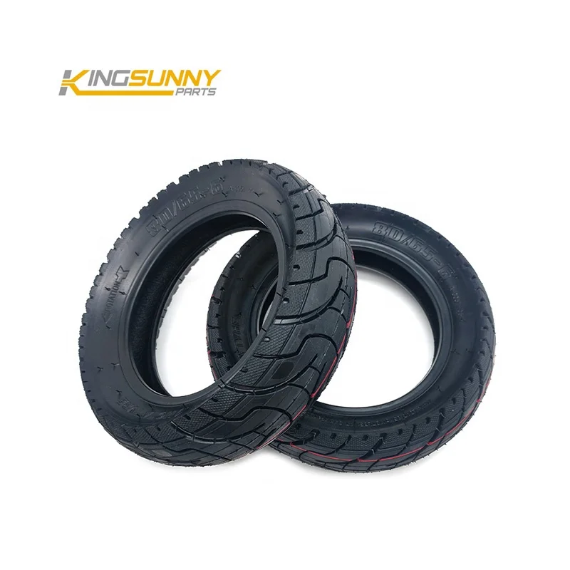 Pneu Gonflable 80/65-6 Pour Scooter électrique Zero 10X - Lot De 2 Pneus + 2 Chambres à Air - Taille : Diam. 25 Cm