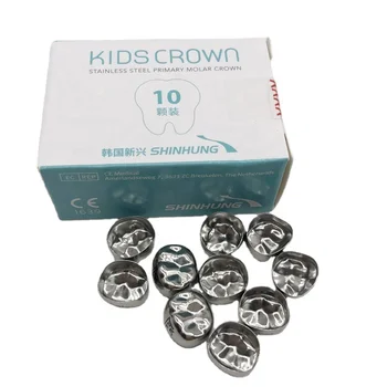 Denatl  Original Korea SHINHUNG Kid Stainless Steel Crown Kit D7