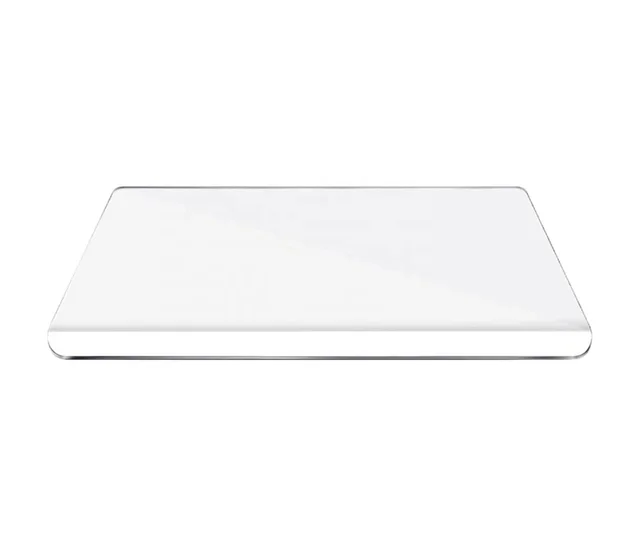 Food safe Anti-Slip Transparent Acrylic Cutting Board with lip chopping board for Kitchen Countertop