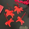 Un lot de 6 enveloppes poney rouge