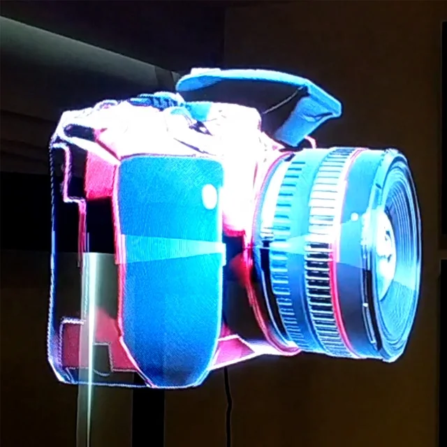 Лидер продаж 2021, голографический вентилятор, волшебный 3d вентилятор, прозрачный экран, голографический дисплей