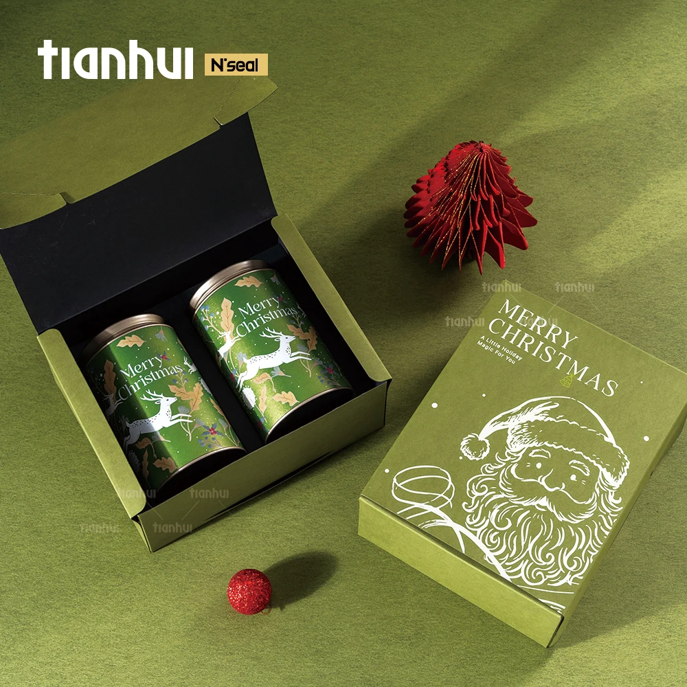 Kotak Kertas Grosir Tianhui untuk Kemasan Hadiah Liburan Natal, Dicetak Khusus