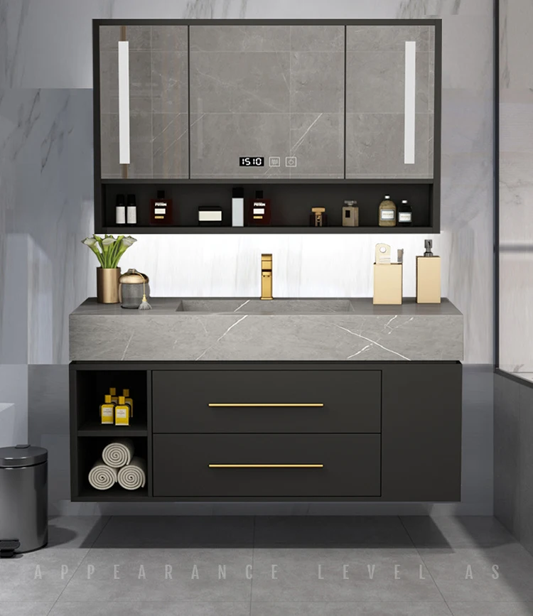 2021 New Style 40 Inch Floating Wall 1 Sink Hanging 2 Drawers Bath ...