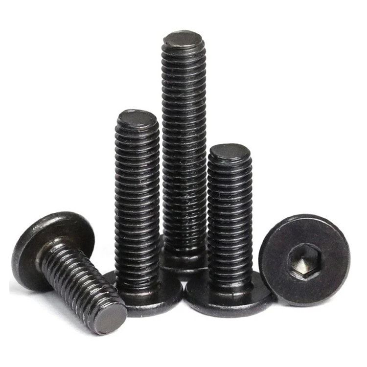 M2.5 M3 M4 M5 M6 M8 M10 M12 Black Stainless Steel 304 Allen Bolt Hex ...