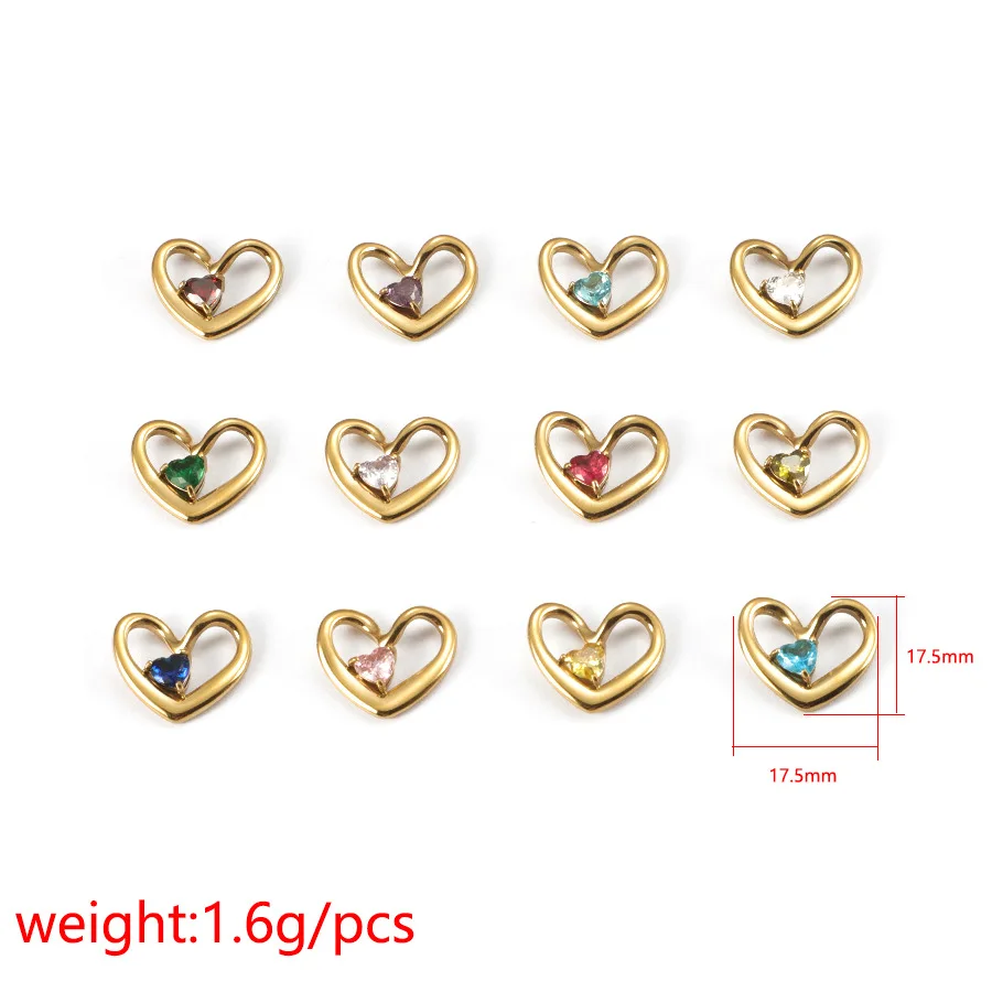 Birthstones Heart Pendant