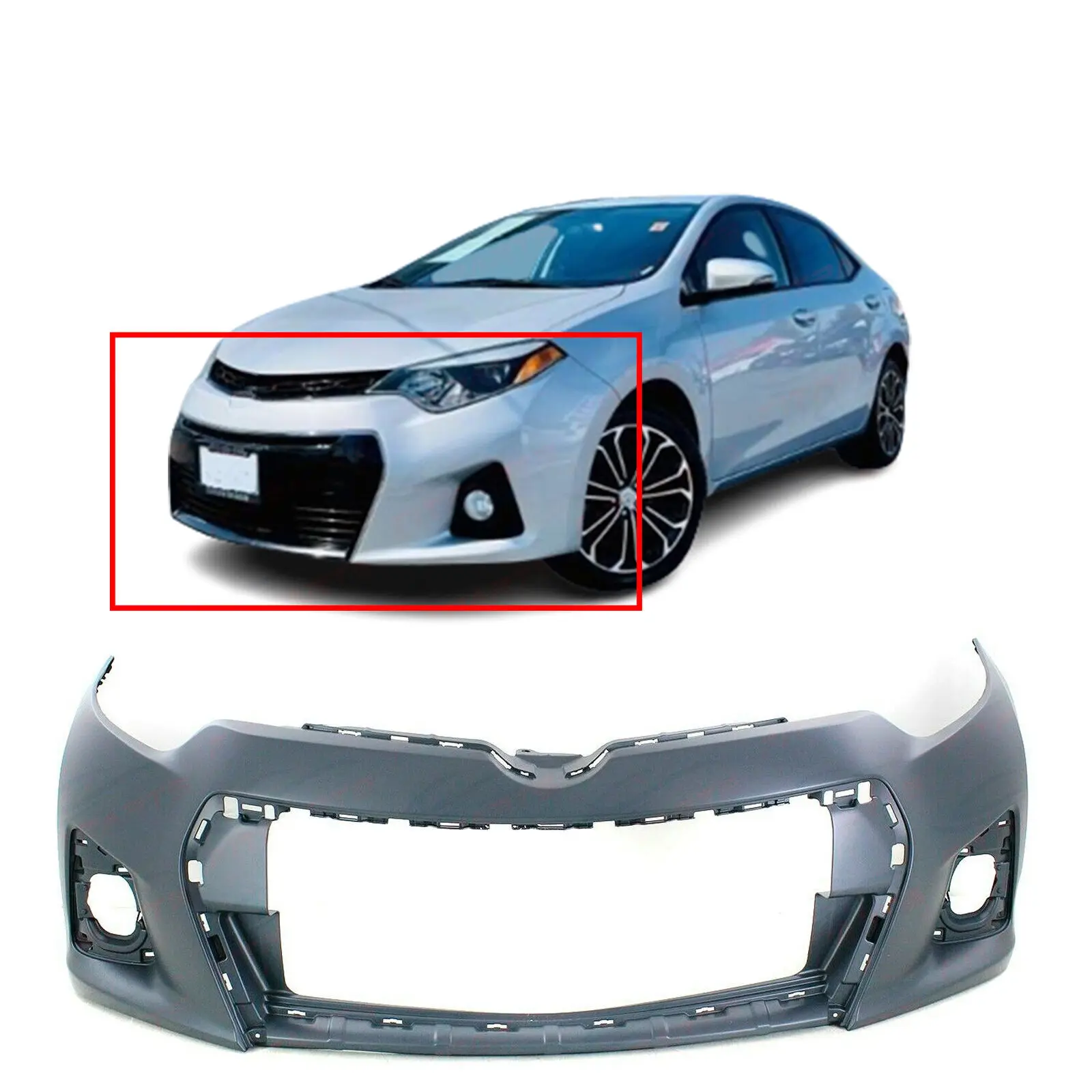 auto parts front car bumpers cover for toyota corolla S SE 2014 2015 2016